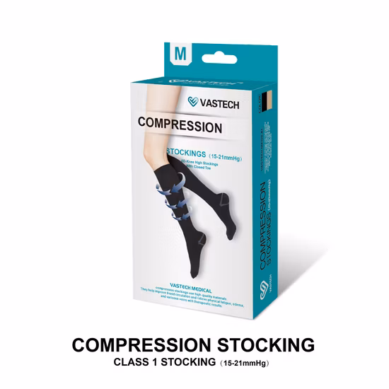 Compression Stocking 15-21mmhg with Open Toes Class 1 (AD-101)