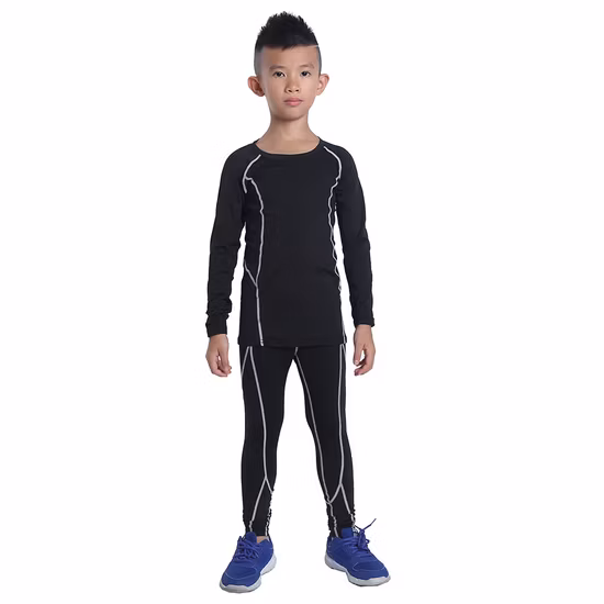 Ropa de fútbol para niños Ropa de entrenamiento Mallas de manga larga