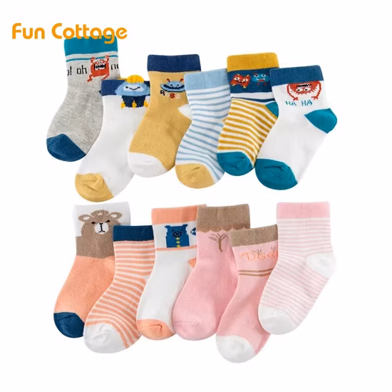 Calcetines antideslizantes para niños, paquete de 6 calcetines tobilleros antideslizantes para niños