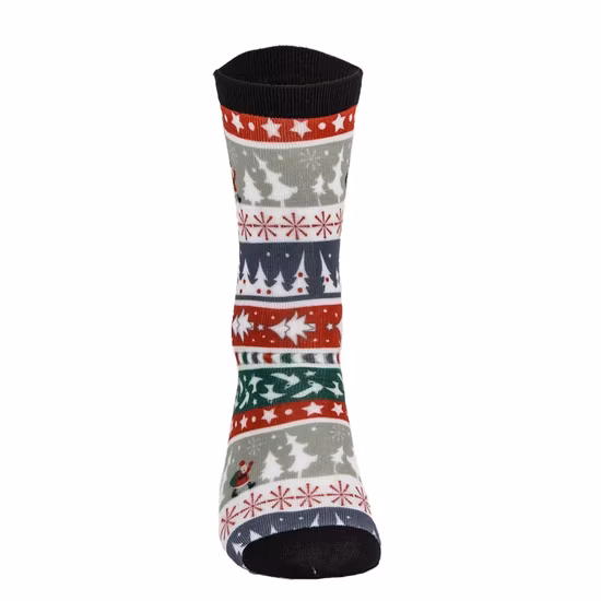 Calcetines de bambú al por mayor de encargo unisex de la moda de la impresión de Digitaces del algodón de los hombres de las mujeres